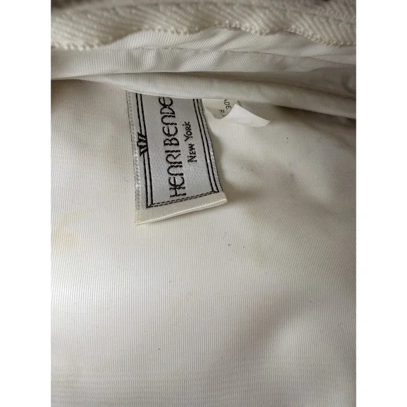 Vintage Henri Bendel Centennial Stripe Large Clear Vinyl Makeup Bag 12 X 9 X 4" - Picture 15 of 16